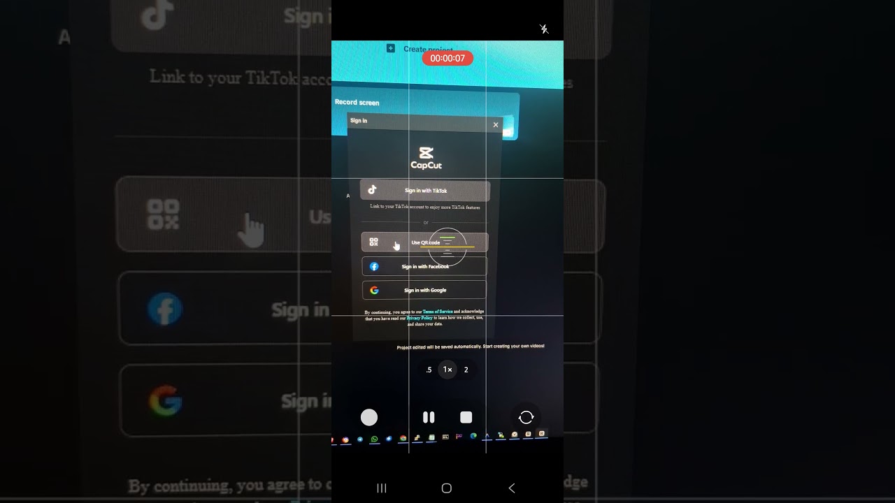 تسجيل الدخول إلى حساب capcut pro على الكمبيوتر بإستخدام الإيميل فى دقيقة واحدة